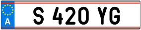 Trailer License Plate
